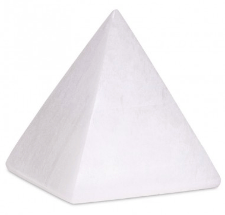 Piramide bianca in selenite - 5cm