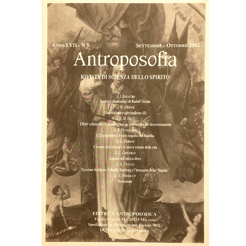 Antroposofia - Rivista di scienza dello spirito - Settembre Ottobre 2002