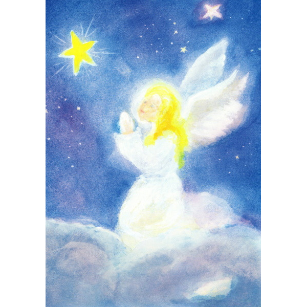 Cartolina: L'angelo e la tua stella del cielo