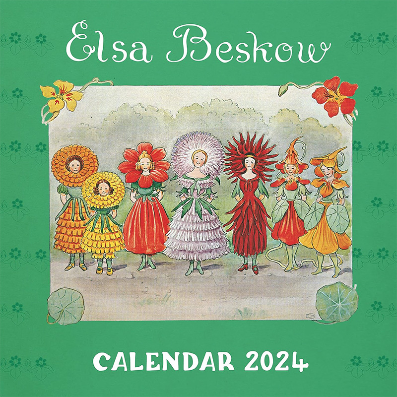 Calendario dell'anno 2024 illustrato da Elsa Beskow