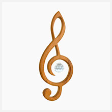 Acchiappasole da appendere (in legno) - Chiave di violino