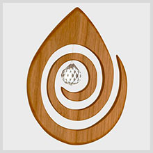 Acchiappasole da appendere (in legno) - Spirale