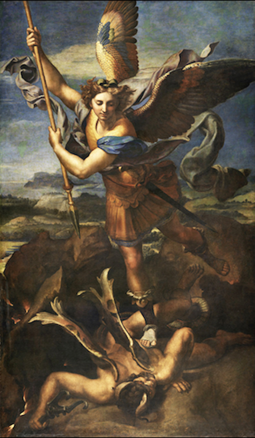 Stampa: Arcangelo Michele di Raffaello 45 x 67 cm