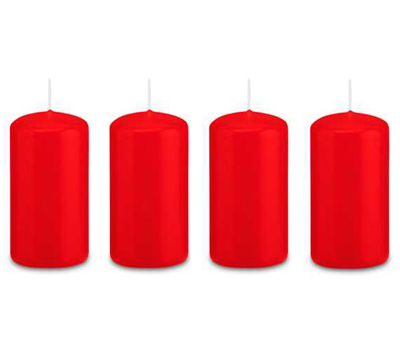 Candele rosse per la corona dell'avvento (100x50) - 4 candele