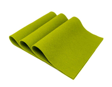 Feltro pannolenci pura lana colore verde prato - 3 fogli