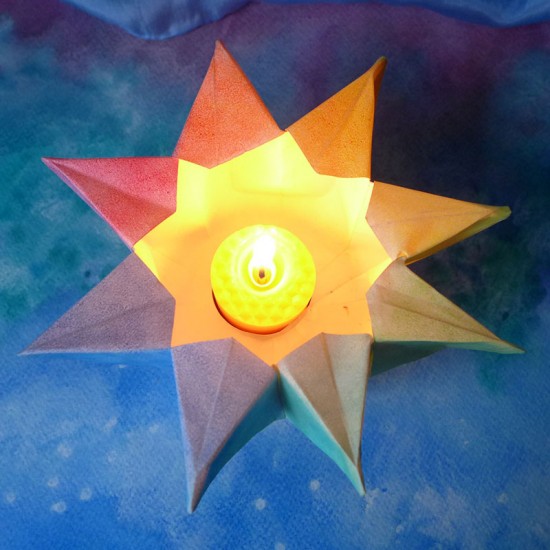 Seccorell Pad - Lanterna stellata da colorare 