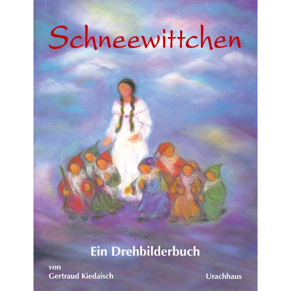 Biancaneve e i sette nani fiaba in tedesco - libro cartonato con pagine rotanti