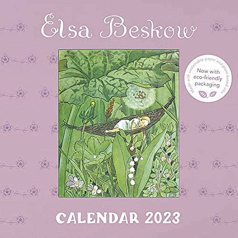 Calendario dell'anno 2023 illustrato da  Elsa Beskow