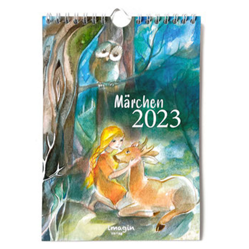 Calendario dell'anno 2023 illustrato da Marie Viriot - Le fiabe