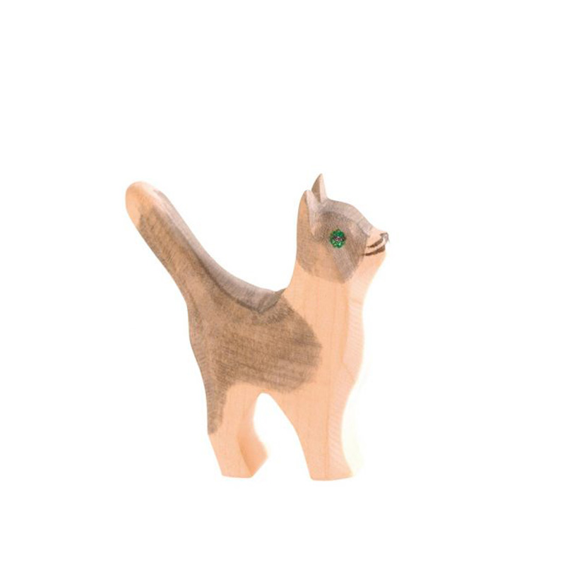 Gattino piccolo dalla coda dritta in legno
