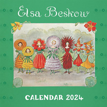 Calendario dell'anno 2024 illustrato da Elsa Beskow