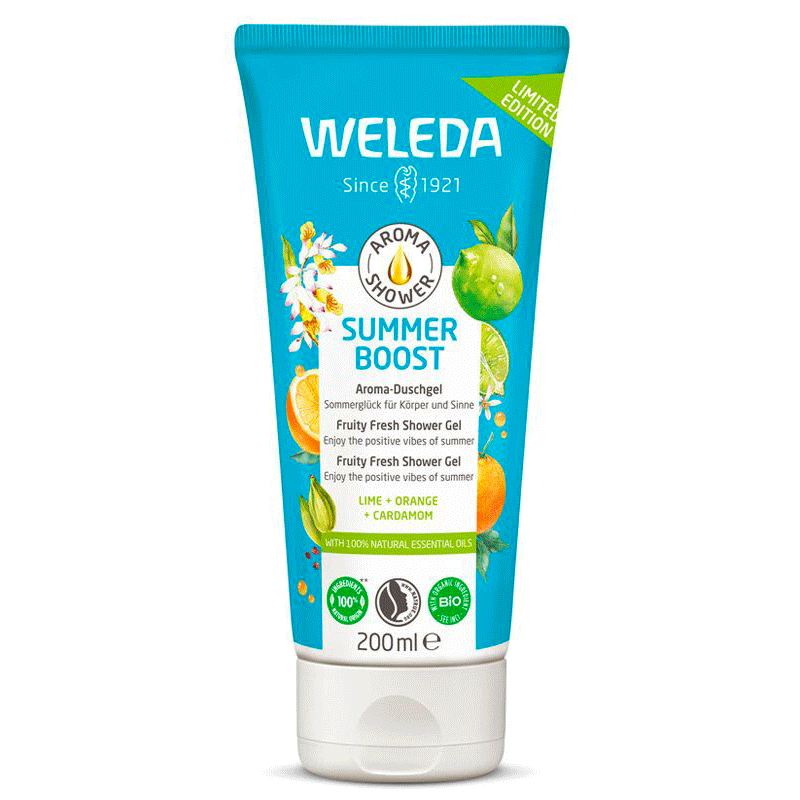 Doccia Gel Summer Boost (lime, arancia e cardamomo)