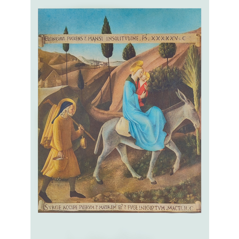 Cartolina: La fuga in Egitto del Beato Angelico
