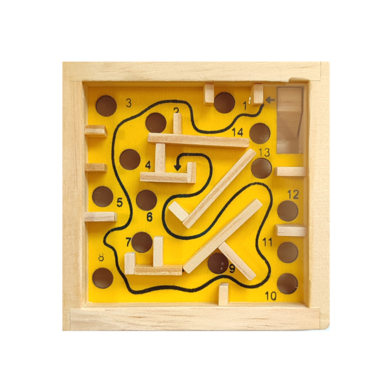 Gioco di abilità - Labirinto a percorso in legno 