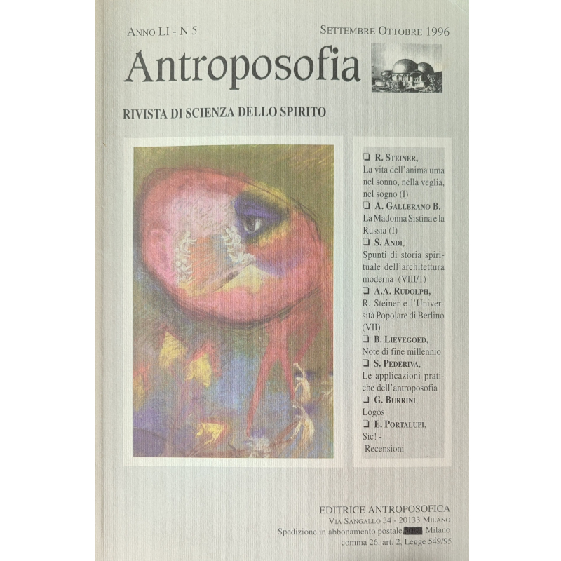 Antroposofia - Rivista di scienza dello spirito - Settembre Ottobre 1996