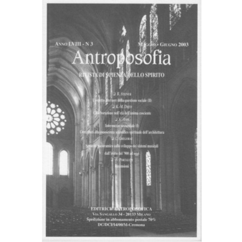 Antroposofia - Rivista di scienza dello spirito - Maggio Giugno 2003 