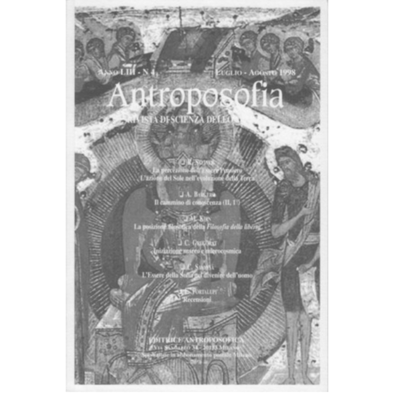Antroposofia - Rivista di scienza dello spirito - Luglio Agosto 1998