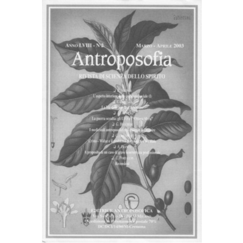 Antroposofia - Rivista di scienza dello spirito - Marzo Aprile 2003