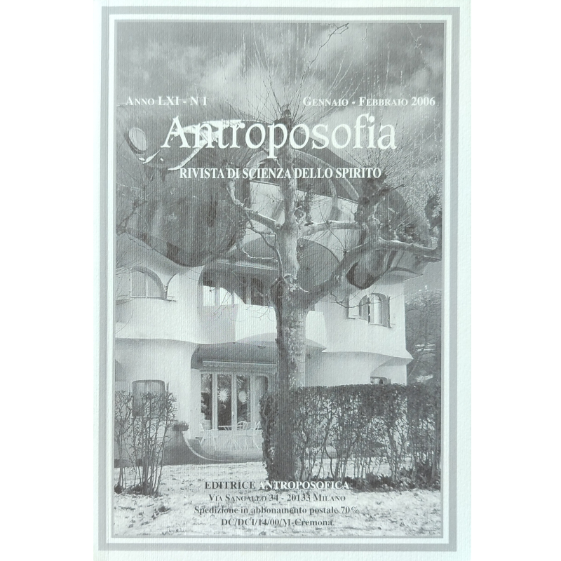 Antroposofia - Rivista di scienza dello spirito - Gennaio Febbraio 2006 - Libro usato 