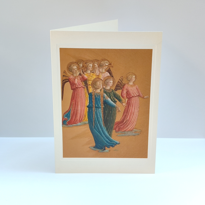Biglietto piccolo: Gruppo di angeli musicanti (17x12 cm)