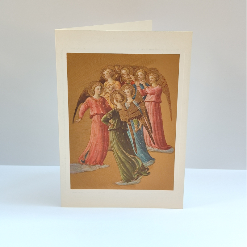 Biglietto piccolo: Gruppo di angeli musicanti di Beato Angelico (17x12cm)