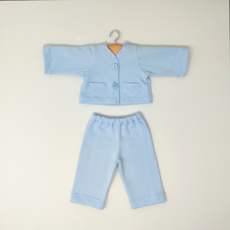 Pigiamino azzurro - per bambole