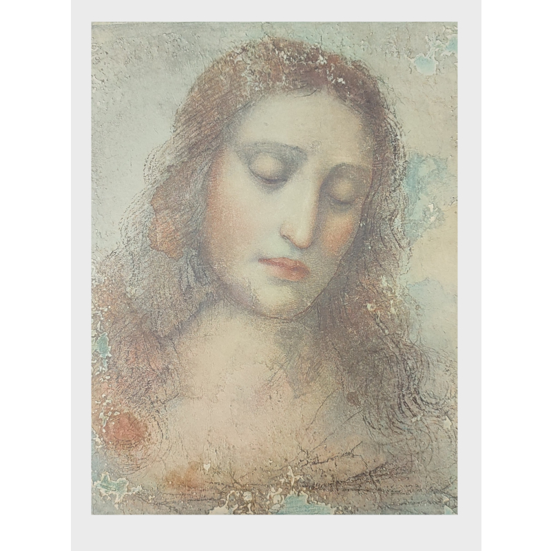 Cartolina: Il redentore di Leonardo da Vinci 