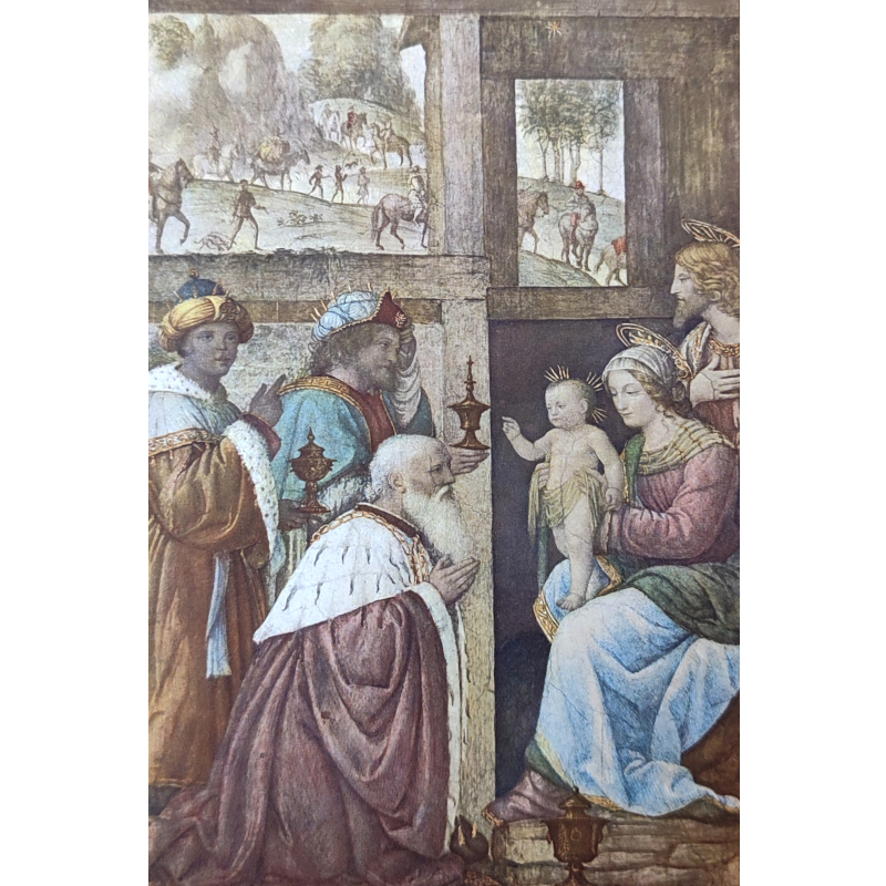 Cartolina: L'adorazione dei Re Magi di Bernardino Luini 