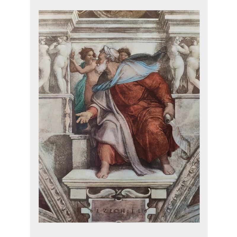 Stampa piccola (31x23cm) - Profeta Ezechiel (primo piano)