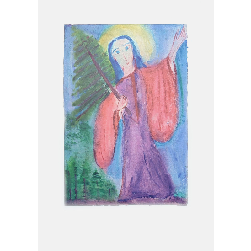Stampa piccola 43x30cm - Angelo dell'avvvento di Albert Steffen