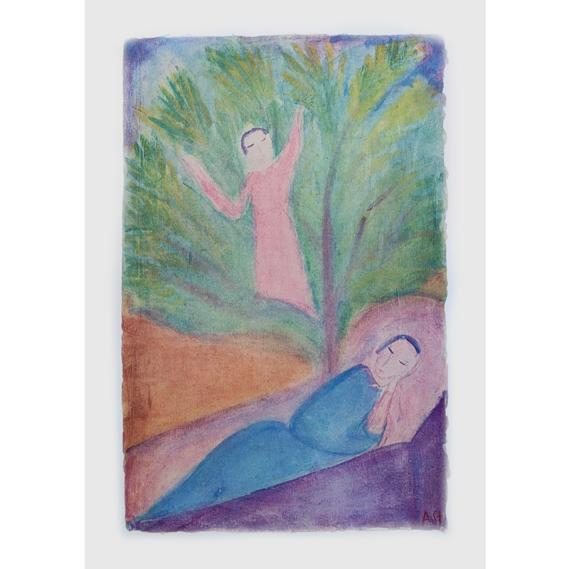 Stampa piccola 43x30cm - Spirito dell'infanzia di Albert Steffen