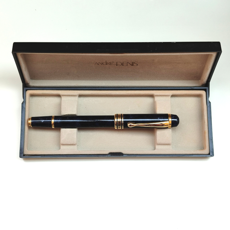Penna stilografica lusso in marmo nero - vintage