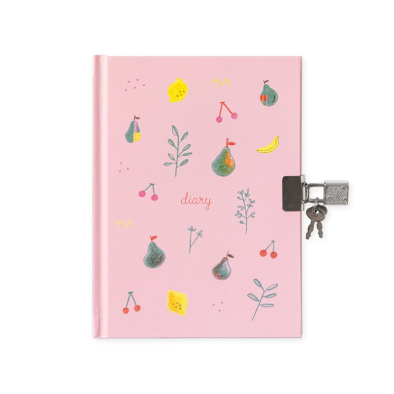 Diario segreto con lucchetto - Rosa