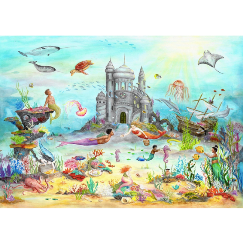 Cartolina: Le sirene e il Mondo in fondo al mare