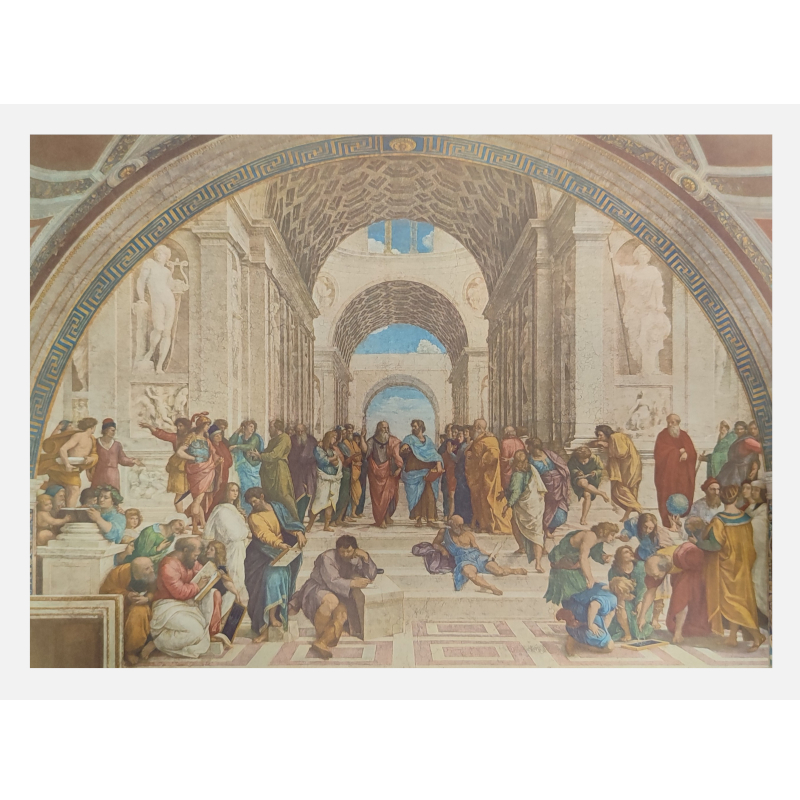 Stampa grande 69x48 cm - La scuola di Atene di Raffaello Sanzio 