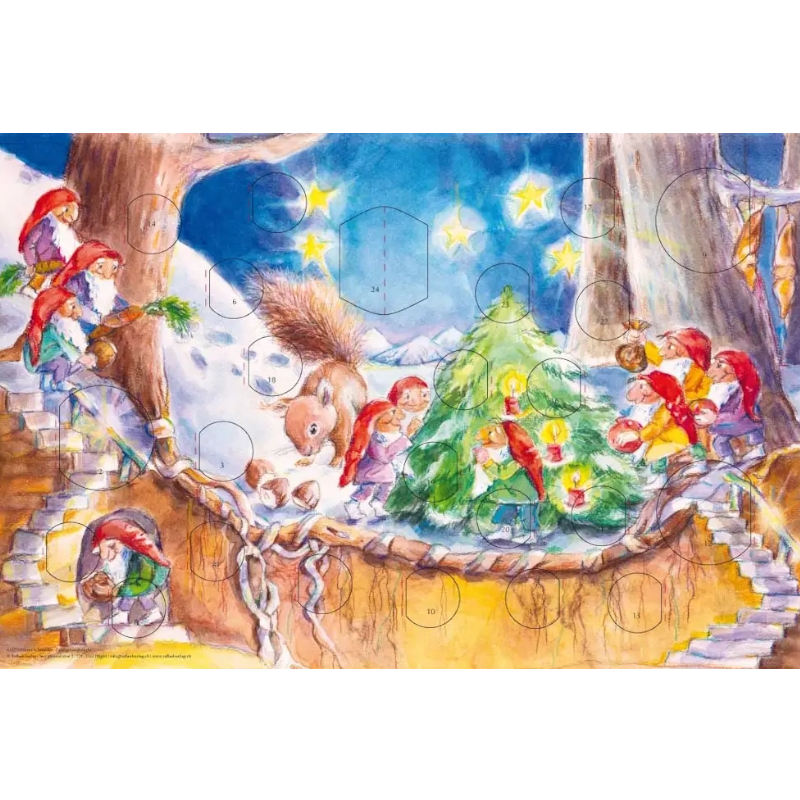 Calendario dell'Avvento Grande - Natale con i nanetti