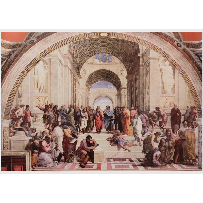 Stampa 48x34cm - La scuola di Atene di Raffaello Sanzio 