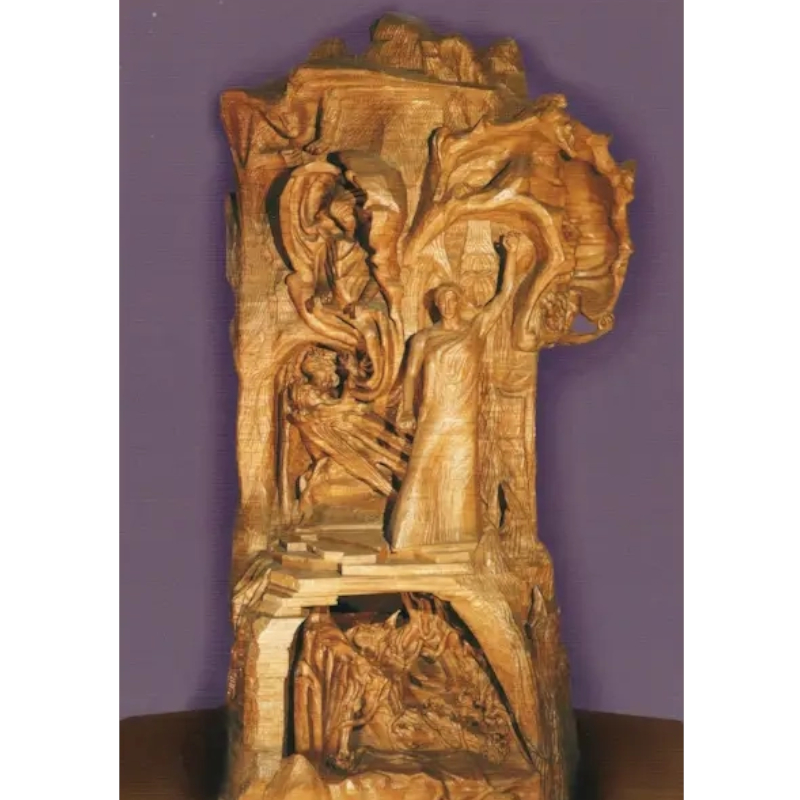 Stampa 48x34cm - Il rappresentante dell'umanità - sfondo viola 