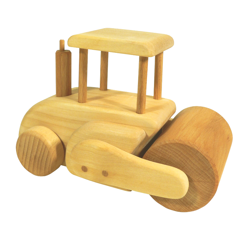Rullo compressore mobile - giocattolo in legno di acero