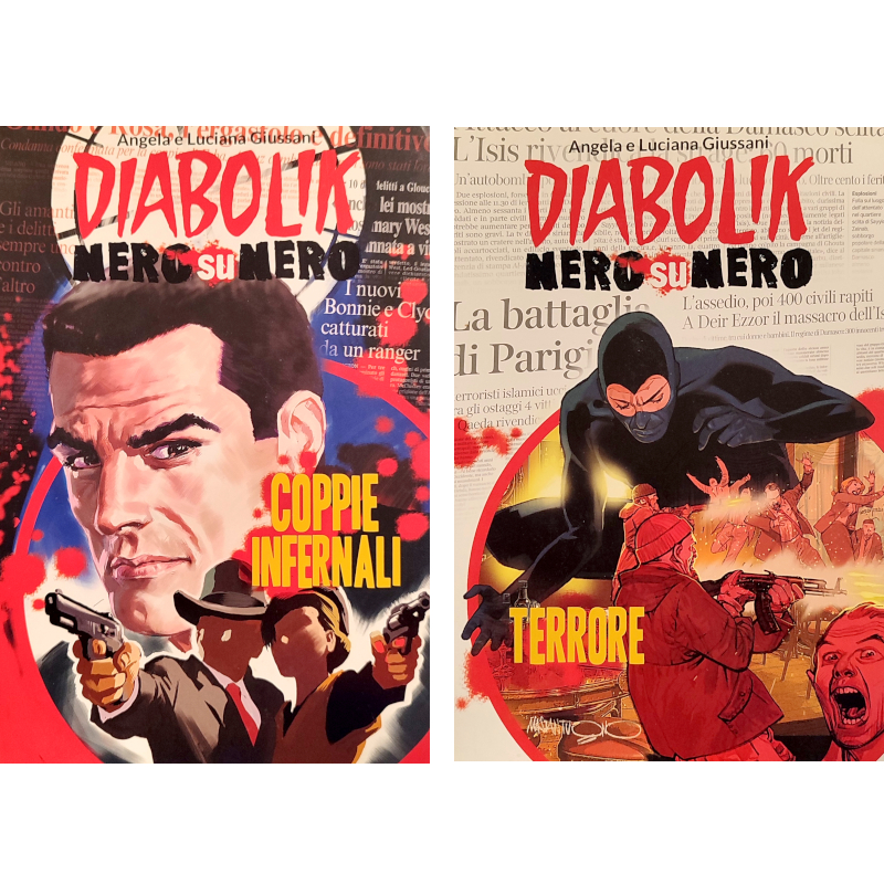 Diabolik - 2 fumetti: Coppie infernali e Terrore - Libri usati 