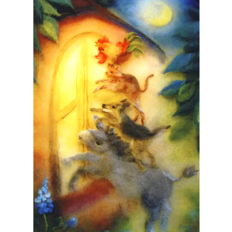 Cartolina: Lana cardata I musicisti della città di Brema