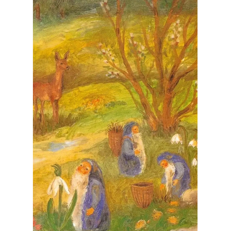 Cartolina: Gnometti in Primavera 