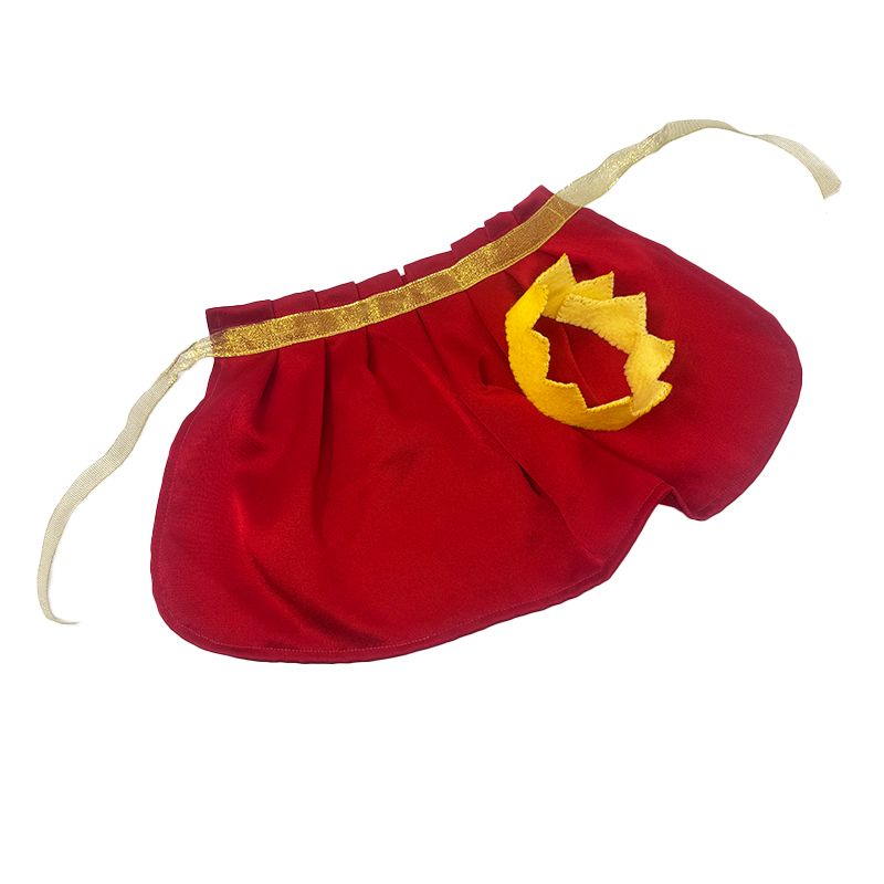 Mantello rosso e Corona per bambole 