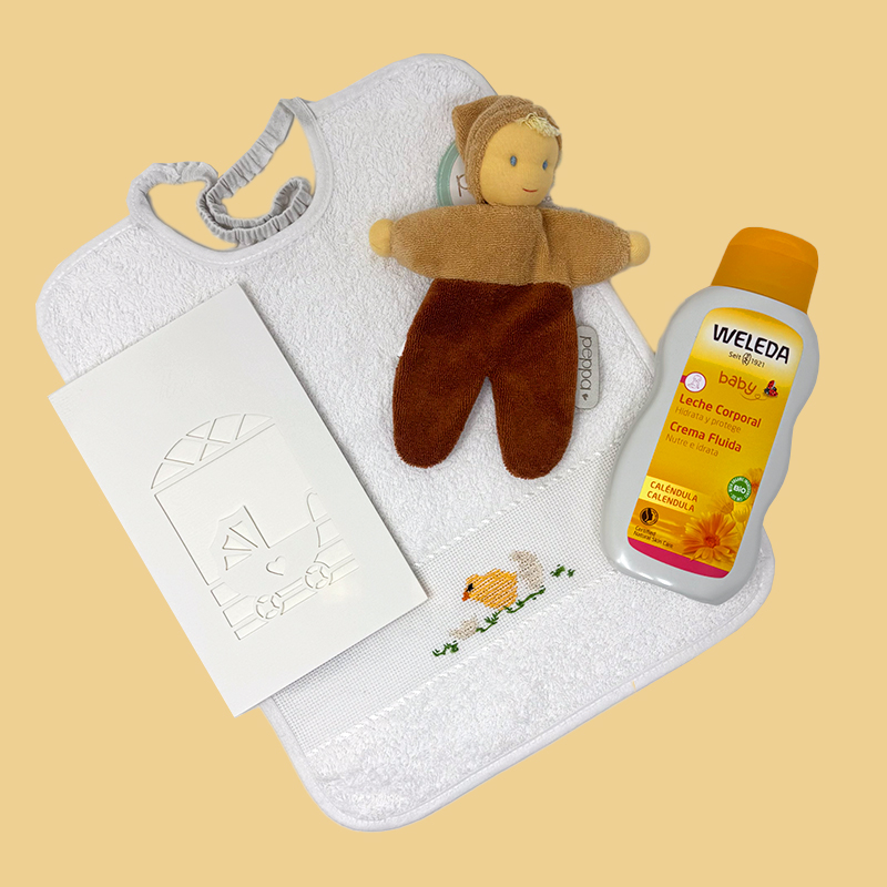 Scatola regalo Nascita. Preziosi regali per il neonato - Pulcino