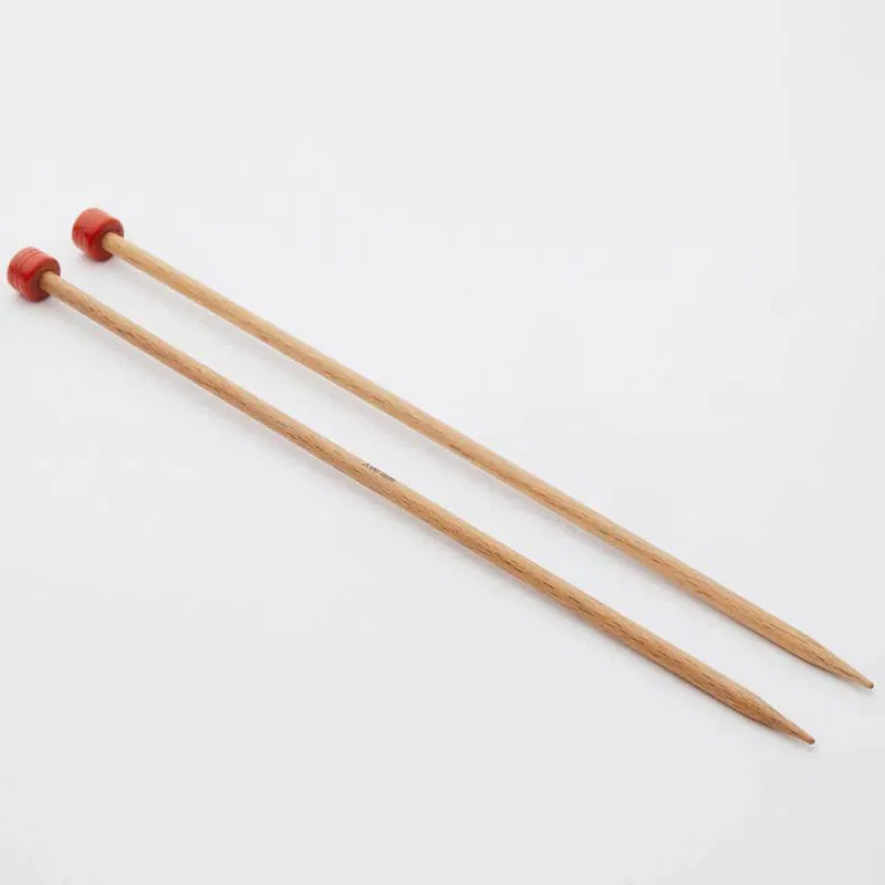 Ferri per lavorare a maglia in bambù - misura 7 con (capocchi rossa)