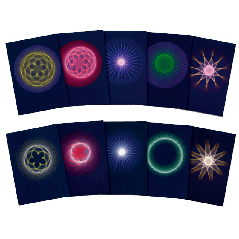 Cartoline: Ritmi planetari: geocentrici ed eliocentrici - Set da 10 