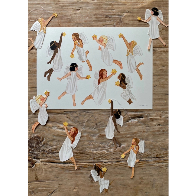 Angeli e stelline - da ritagliare 