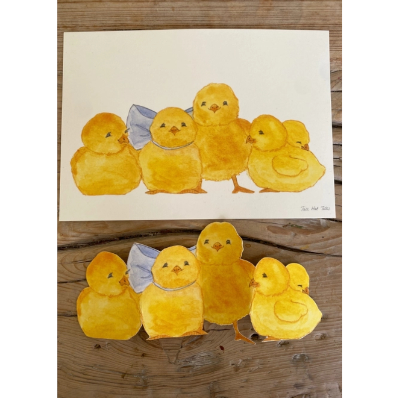 Pulcini gialli - da ritagliare 