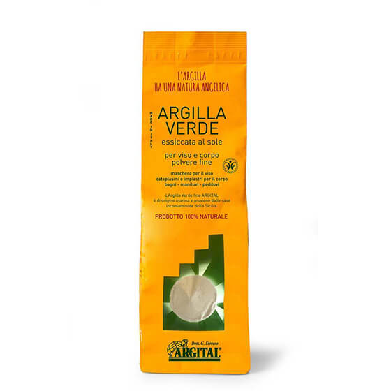 Argilla verde fine (Essicata al Sole) - 1 Kg