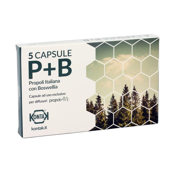 Capsule P+B in vetro per ricarica diffusore Propolair - Propoli Italiana con Boswellia